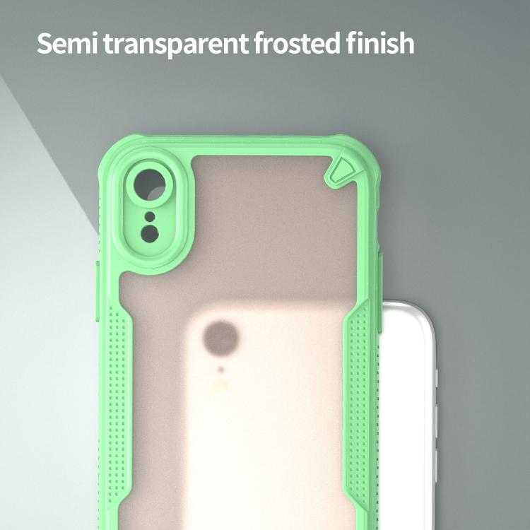 For iPhone XR Armor Glaze PC Hybrid TPU Phone Case