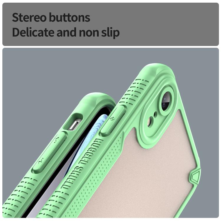 For iPhone XR Armor Glaze PC Hybrid TPU Phone Case