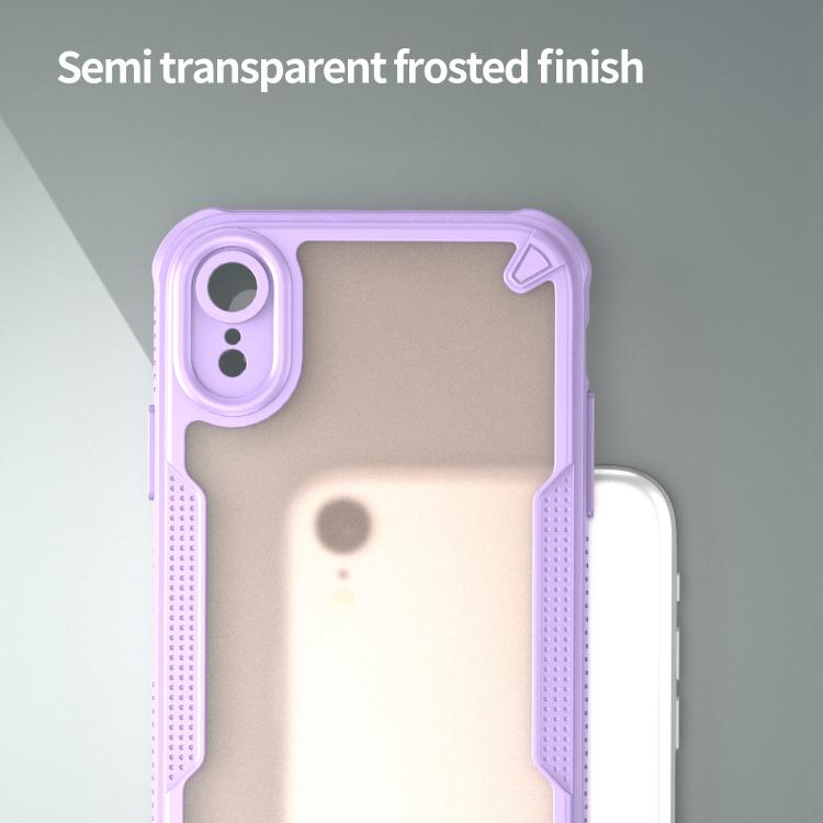 For iPhone XR Armor Glaze PC Hybrid TPU Phone Case