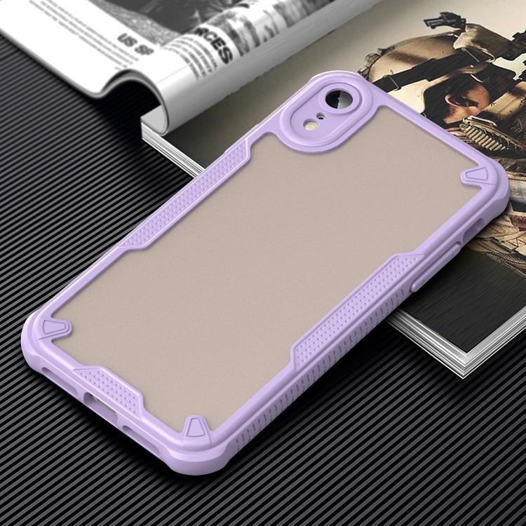 For iPhone XR Armor Glaze PC Hybrid TPU Phone Case