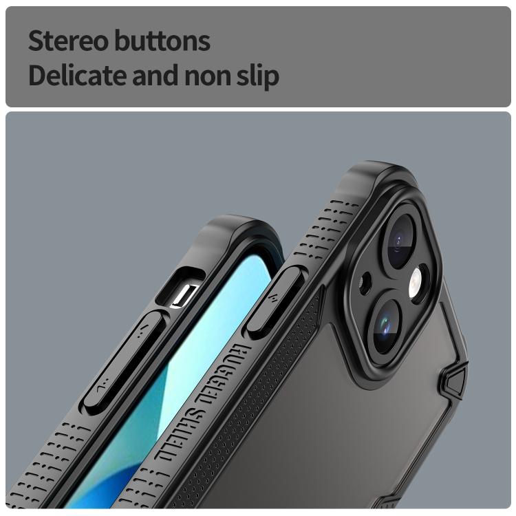 For iPhone 13 mini Armor Glaze PC Hybrid TPU Phone Case