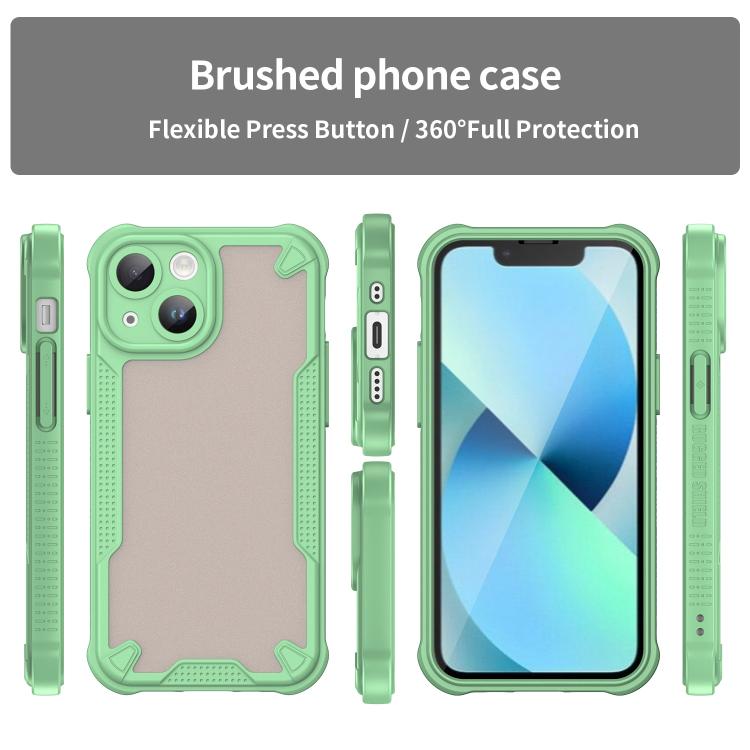 For iPhone 13 mini Armor Glaze PC Hybrid TPU Phone Case
