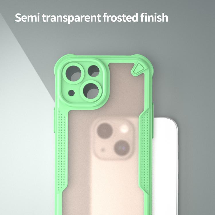 For iPhone 13 mini Armor Glaze PC Hybrid TPU Phone Case