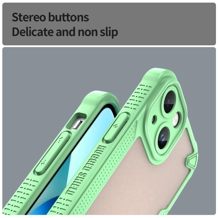 For iPhone 13 mini Armor Glaze PC Hybrid TPU Phone Case