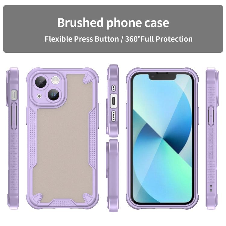 For iPhone 13 mini Armor Glaze PC Hybrid TPU Phone Case