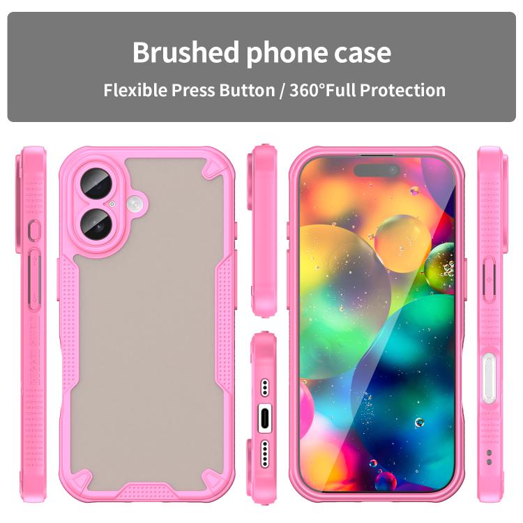 For iPhone 17 Armor Glaze PC Hybrid TPU Phone Case