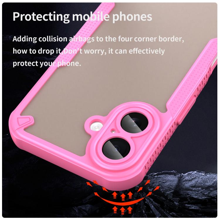 For iPhone 17 Armor Glaze PC Hybrid TPU Phone Case