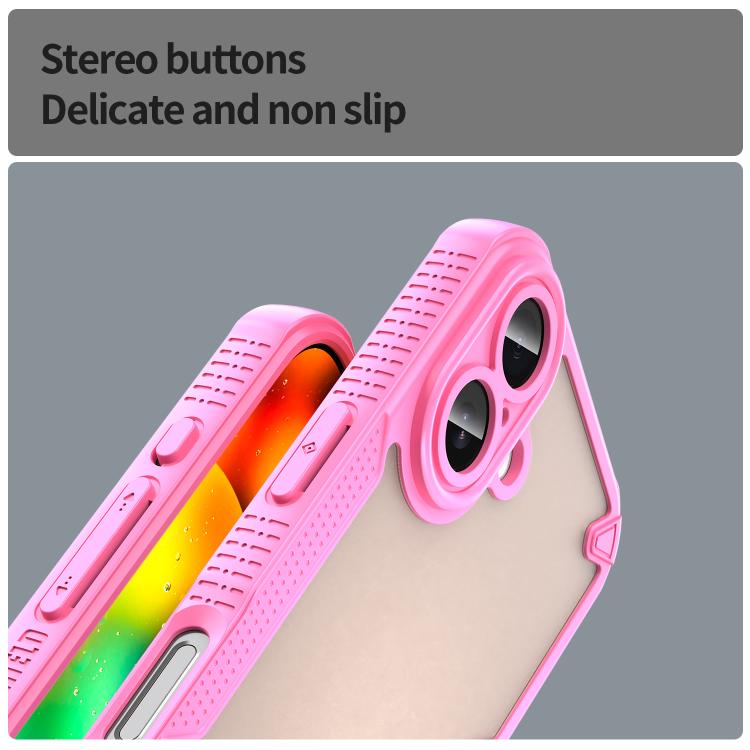For iPhone 17 Armor Glaze PC Hybrid TPU Phone Case