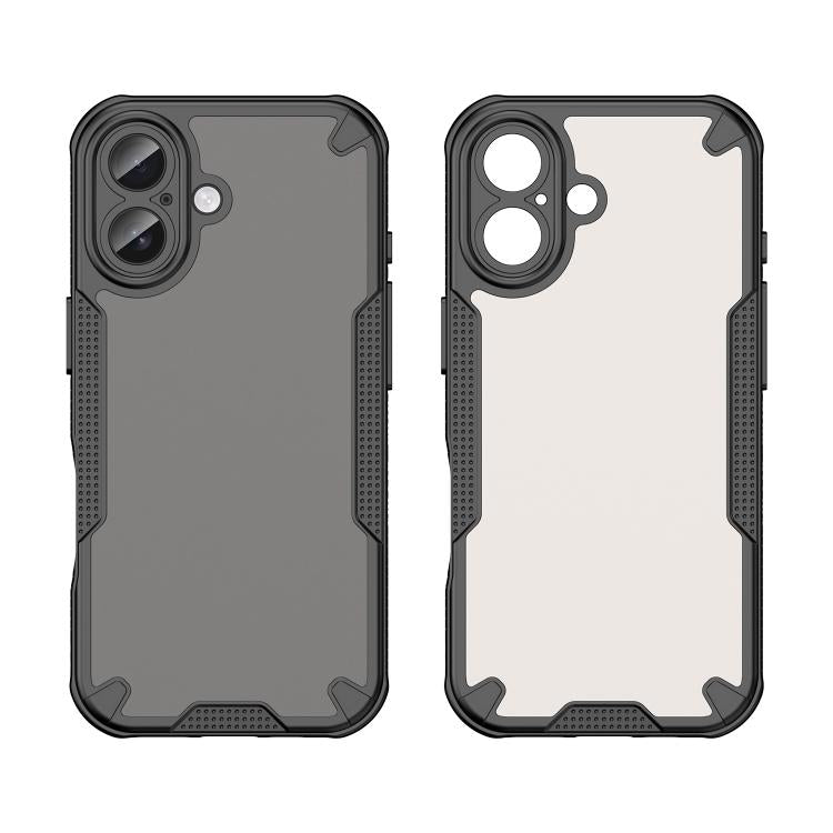 For iPhone 17 Armor Glaze PC Hybrid TPU Phone Case