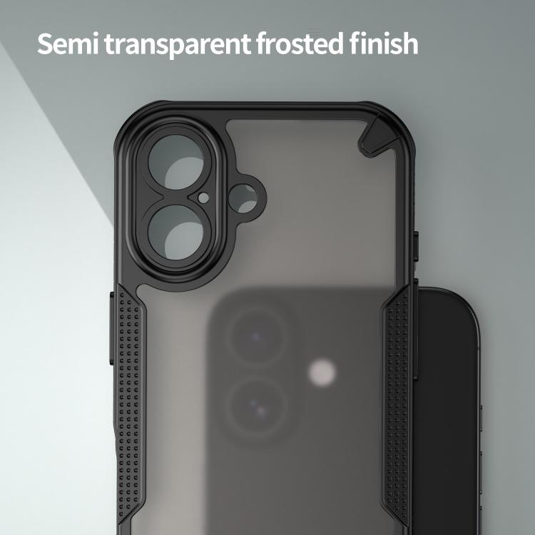 For iPhone 17 Armor Glaze PC Hybrid TPU Phone Case