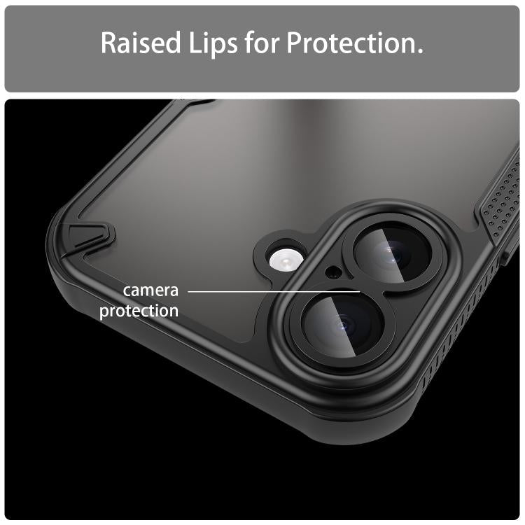 For iPhone 17 Armor Glaze PC Hybrid TPU Phone Case