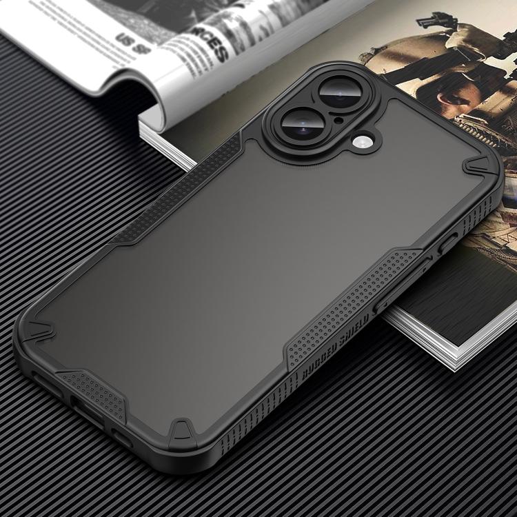 For iPhone 17 Armor Glaze PC Hybrid TPU Phone Case