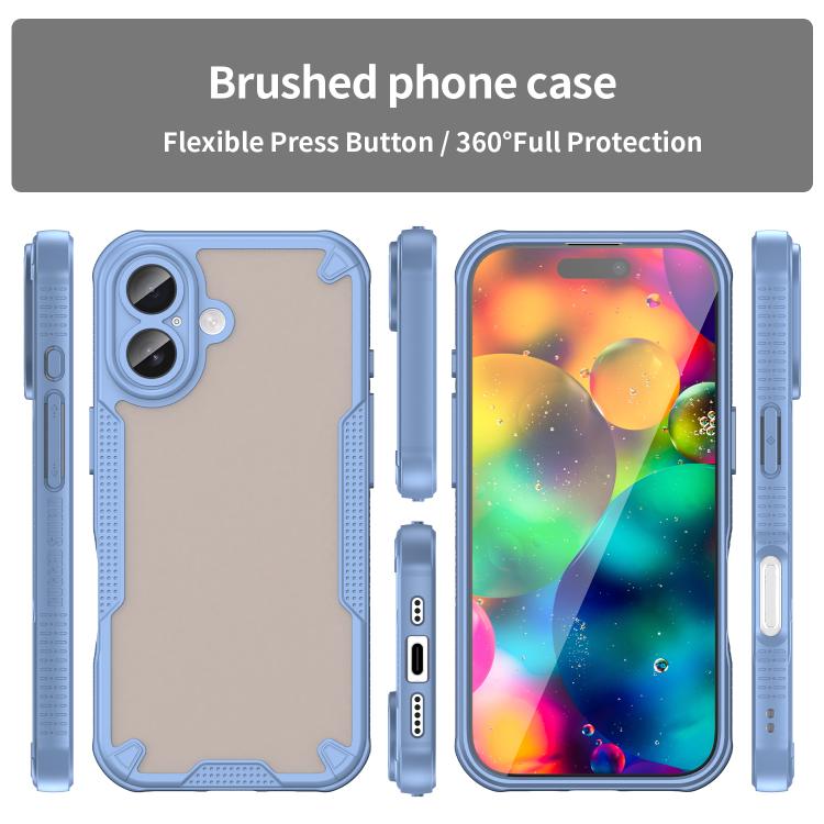 For iPhone 17 Armor Glaze PC Hybrid TPU Phone Case