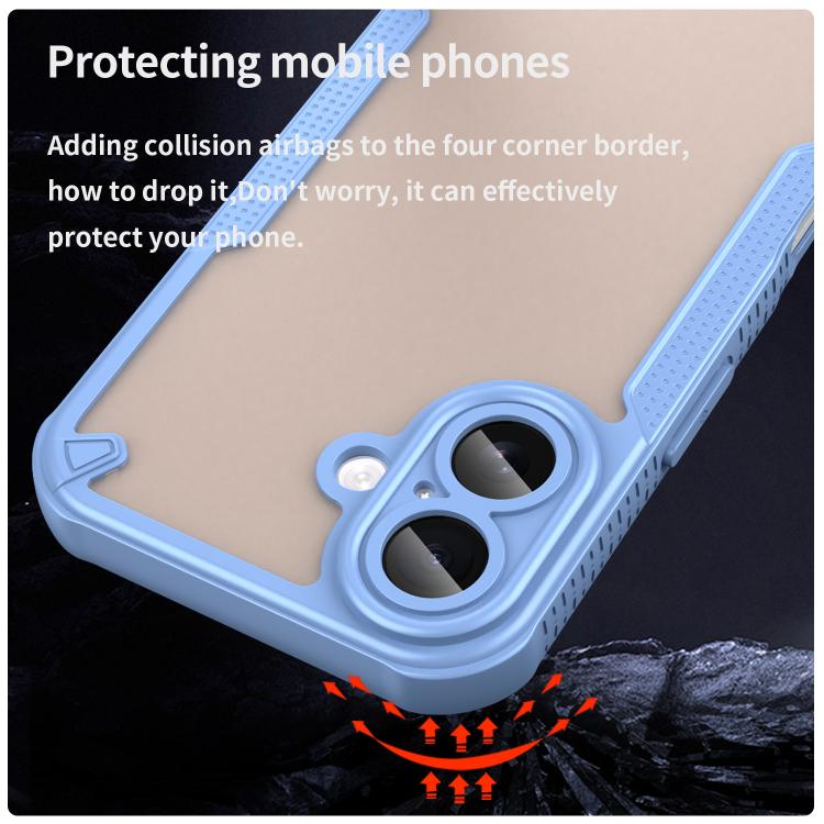 For iPhone 17 Armor Glaze PC Hybrid TPU Phone Case