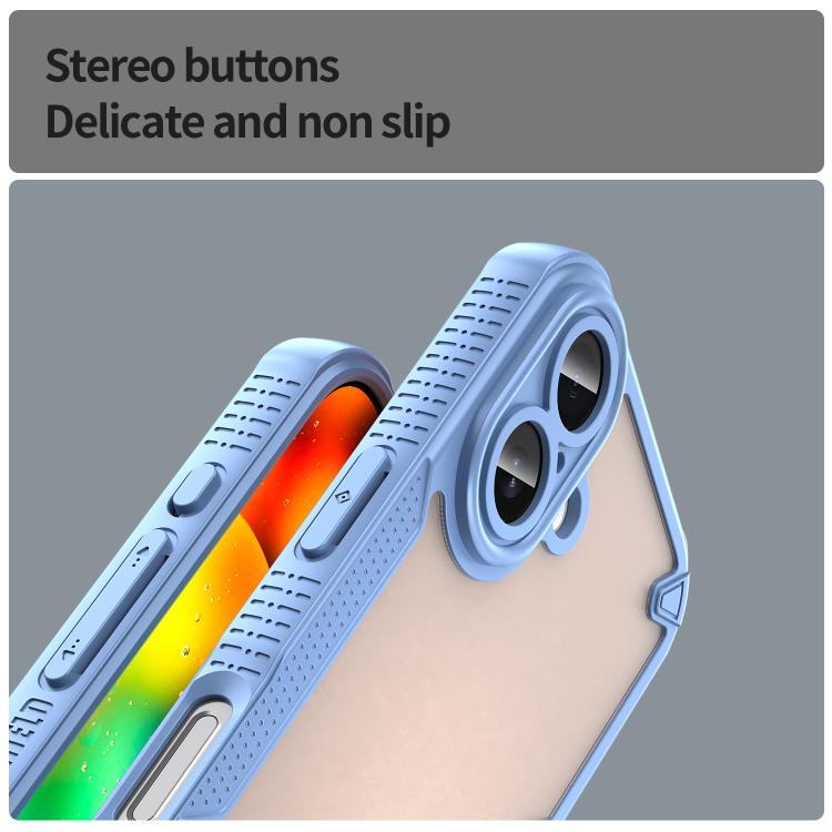 For iPhone 17 Armor Glaze PC Hybrid TPU Phone Case