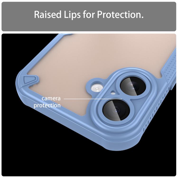For iPhone 17 Armor Glaze PC Hybrid TPU Phone Case