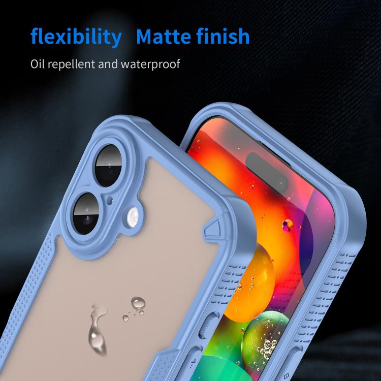 For iPhone 17 Armor Glaze PC Hybrid TPU Phone Case