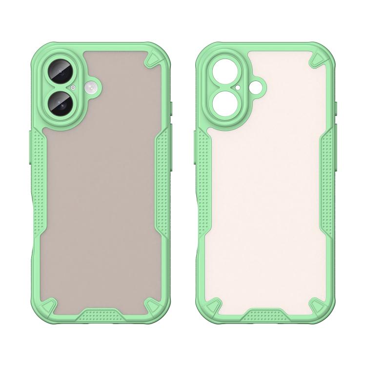 For iPhone 17 Armor Glaze PC Hybrid TPU Phone Case