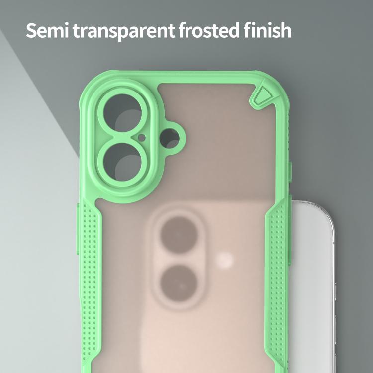 For iPhone 17 Armor Glaze PC Hybrid TPU Phone Case