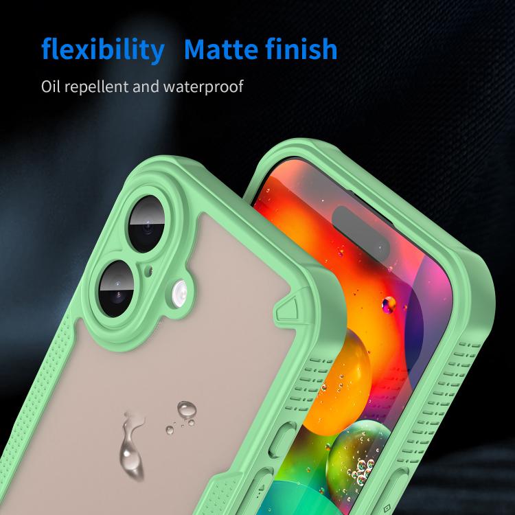For iPhone 17 Armor Glaze PC Hybrid TPU Phone Case