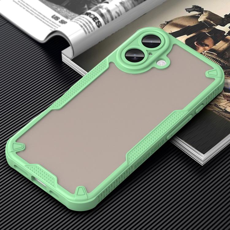 For iPhone 17 Armor Glaze PC Hybrid TPU Phone Case