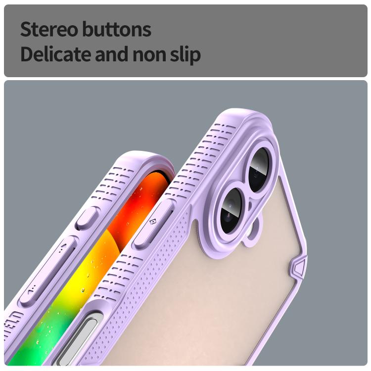 For iPhone 17 Armor Glaze PC Hybrid TPU Phone Case