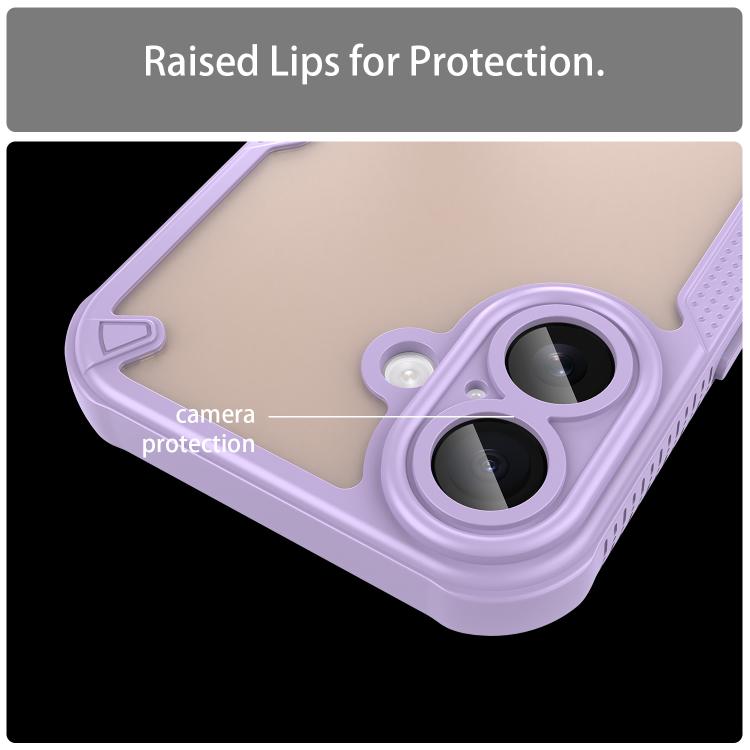 For iPhone 17 Armor Glaze PC Hybrid TPU Phone Case