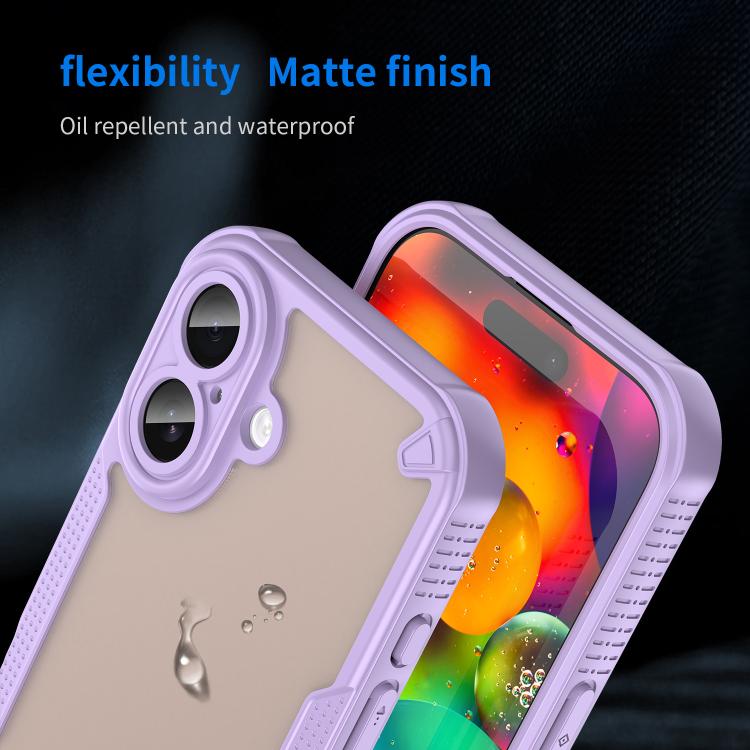 For iPhone 17 Armor Glaze PC Hybrid TPU Phone Case