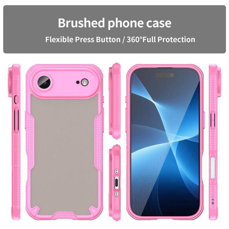 For iPhone Air Armor Glaze PC Hybrid TPU Phone Case