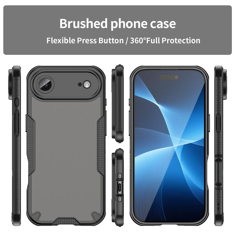 For iPhone Air Armor Glaze PC Hybrid TPU Phone Case