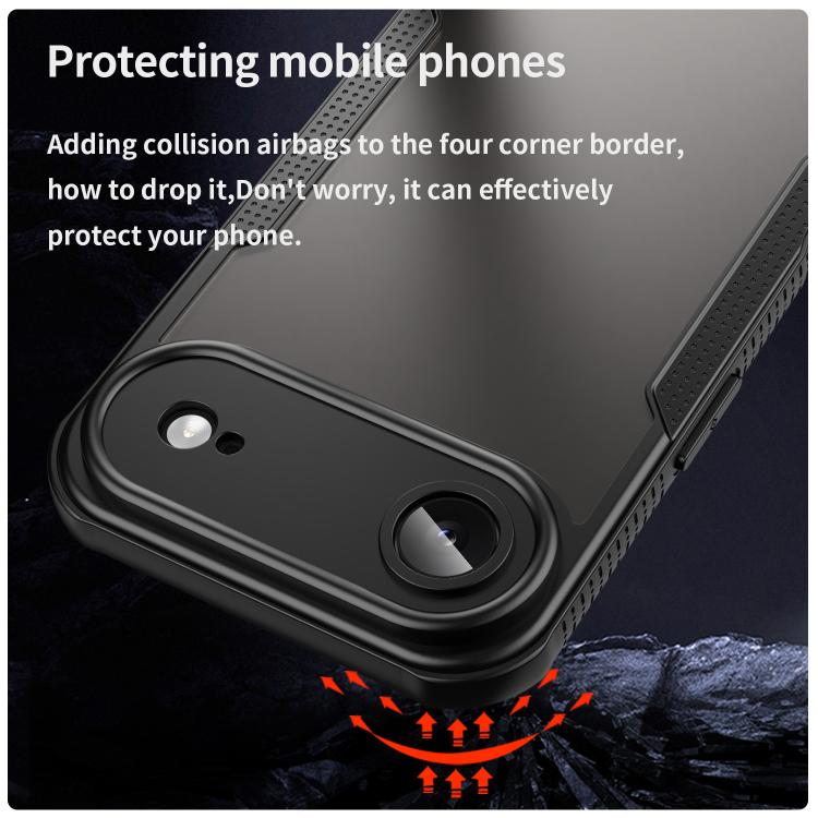 For iPhone Air Armor Glaze PC Hybrid TPU Phone Case