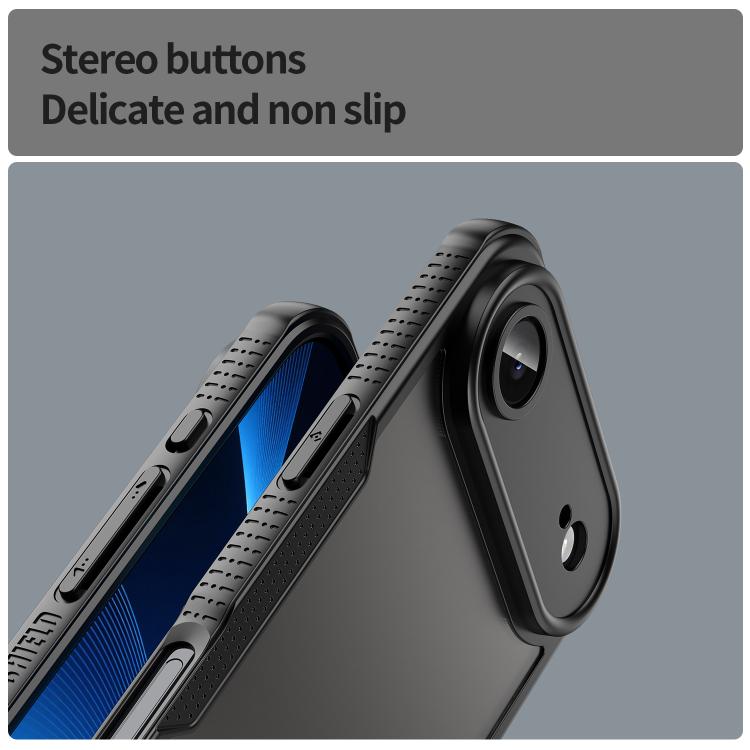 For iPhone Air Armor Glaze PC Hybrid TPU Phone Case