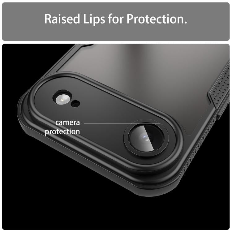 For iPhone Air Armor Glaze PC Hybrid TPU Phone Case