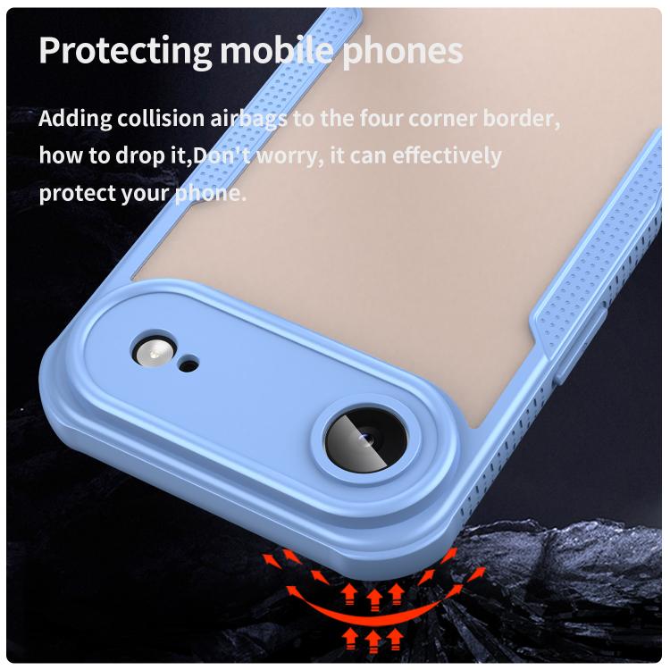 For iPhone Air Armor Glaze PC Hybrid TPU Phone Case