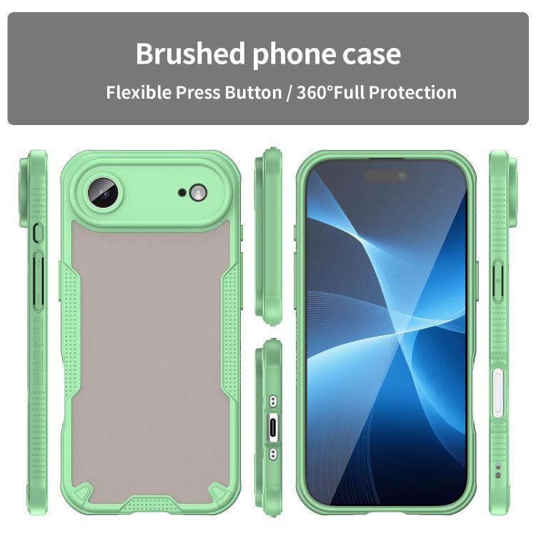 For iPhone Air Armor Glaze PC Hybrid TPU Phone Case