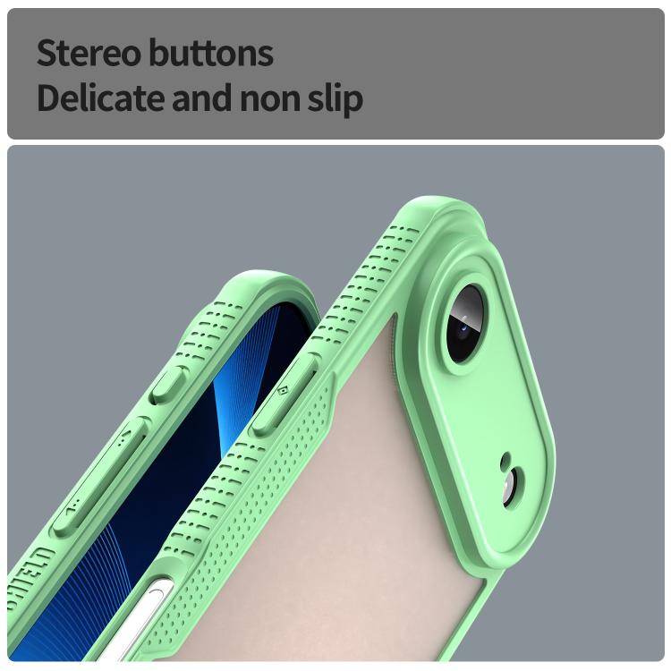 For iPhone Air Armor Glaze PC Hybrid TPU Phone Case