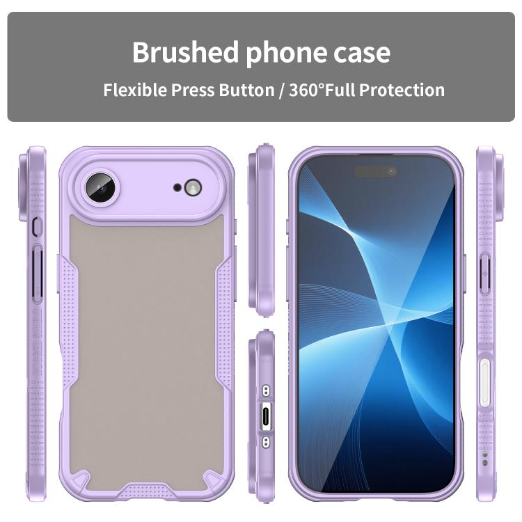 For iPhone Air Armor Glaze PC Hybrid TPU Phone Case