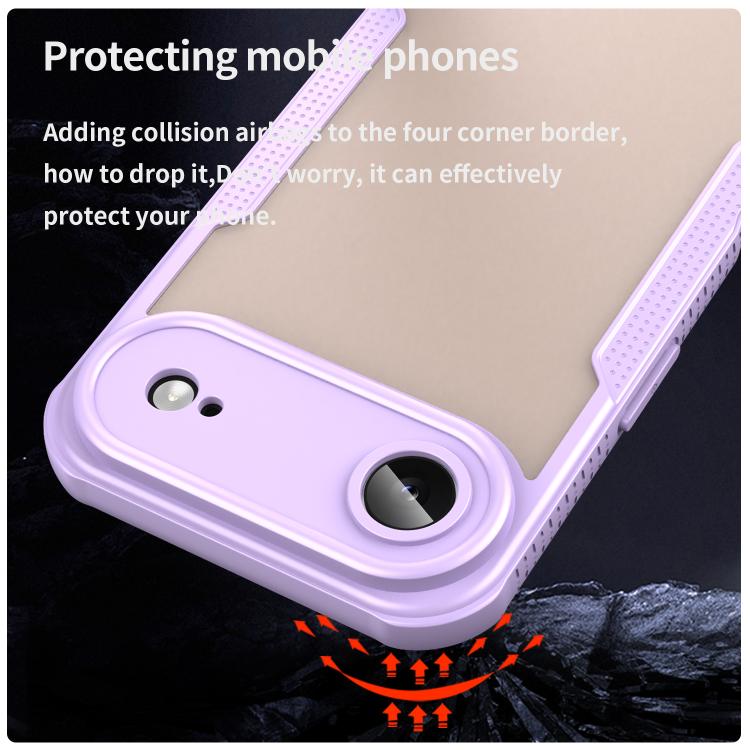 For iPhone Air Armor Glaze PC Hybrid TPU Phone Case