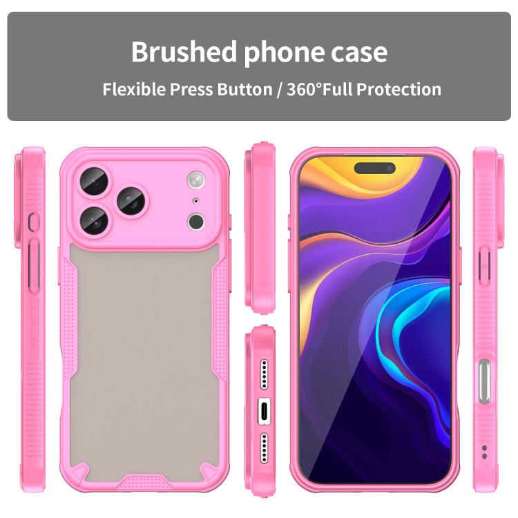 For iPhone 17 Pro Max Armor Glaze PC Hybrid TPU Phone Case