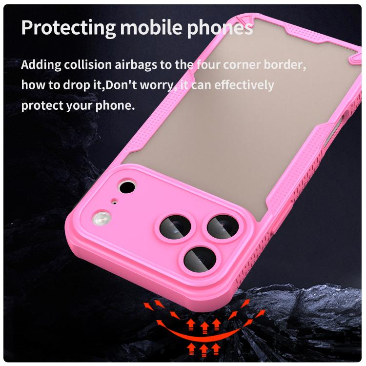 For iPhone 17 Pro Max Armor Glaze PC Hybrid TPU Phone Case