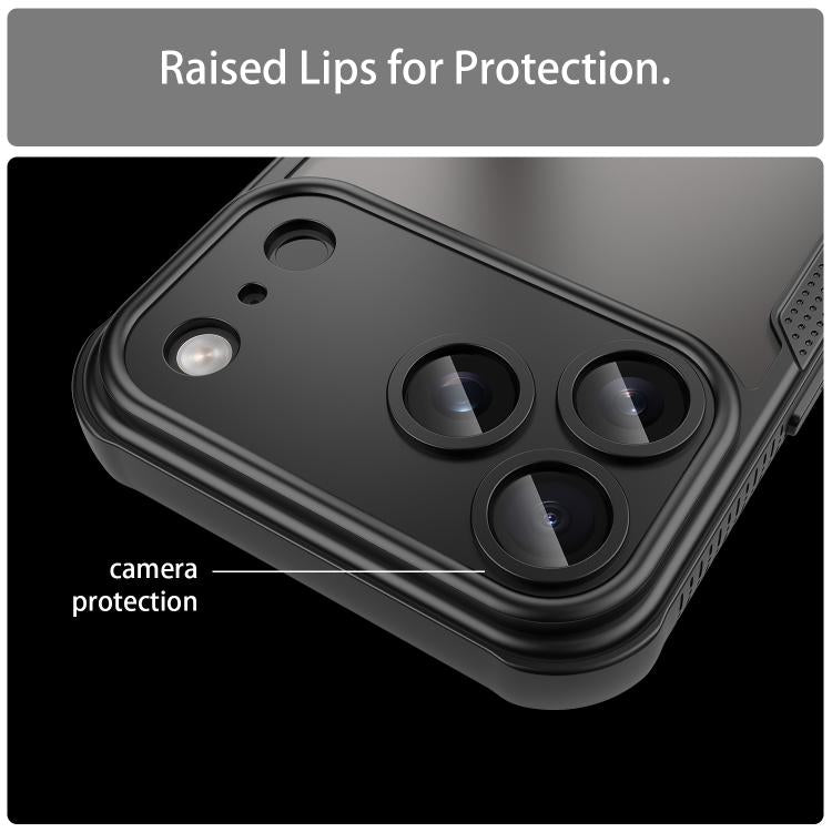 For iPhone 17 Pro Max Armor Glaze PC Hybrid TPU Phone Case