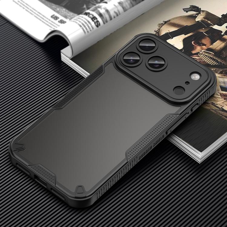 For iPhone 17 Pro Max Armor Glaze PC Hybrid TPU Phone Case