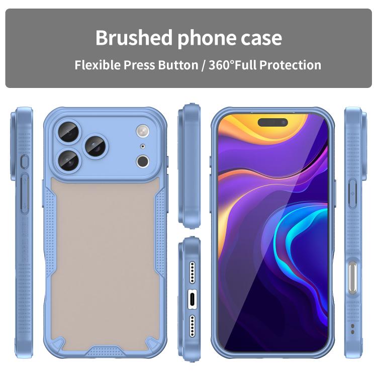 For iPhone 17 Pro Max Armor Glaze PC Hybrid TPU Phone Case