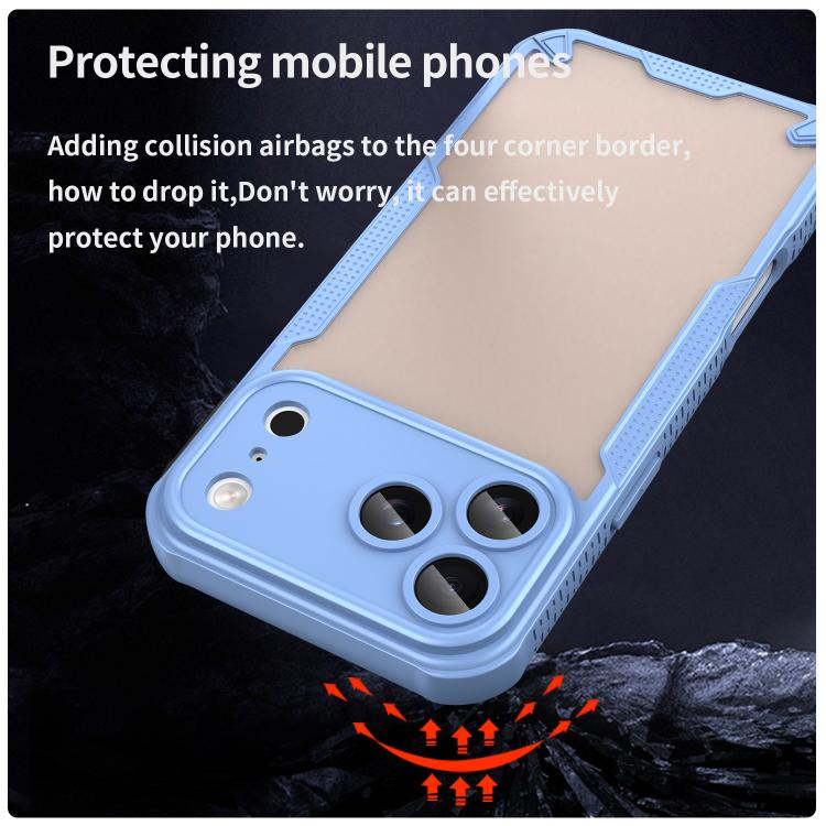 For iPhone 17 Pro Max Armor Glaze PC Hybrid TPU Phone Case