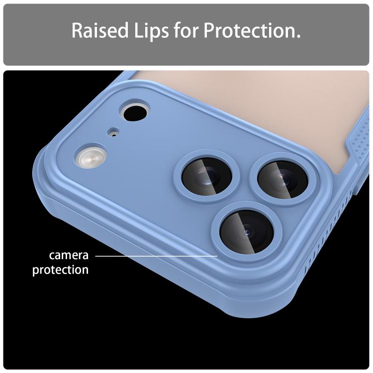 For iPhone 17 Pro Max Armor Glaze PC Hybrid TPU Phone Case
