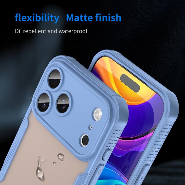 For iPhone 17 Pro Max Armor Glaze PC Hybrid TPU Phone Case