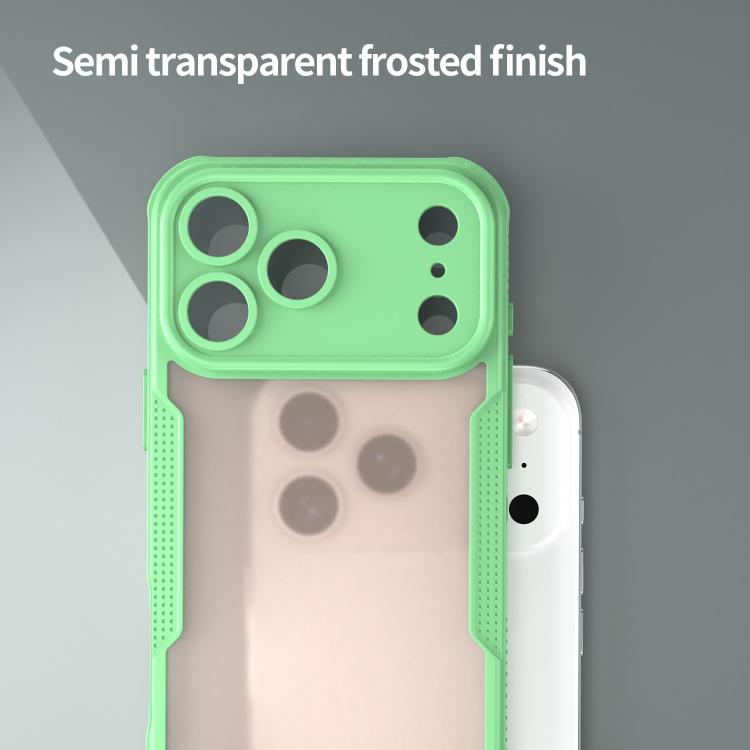 For iPhone 17 Pro Max Armor Glaze PC Hybrid TPU Phone Case