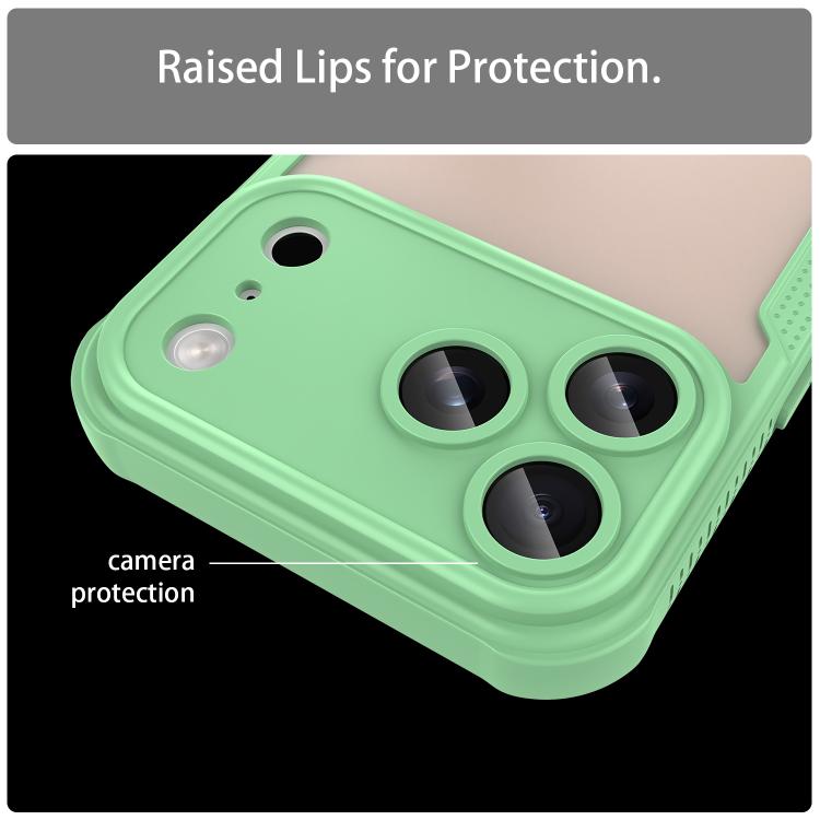 For iPhone 17 Pro Max Armor Glaze PC Hybrid TPU Phone Case