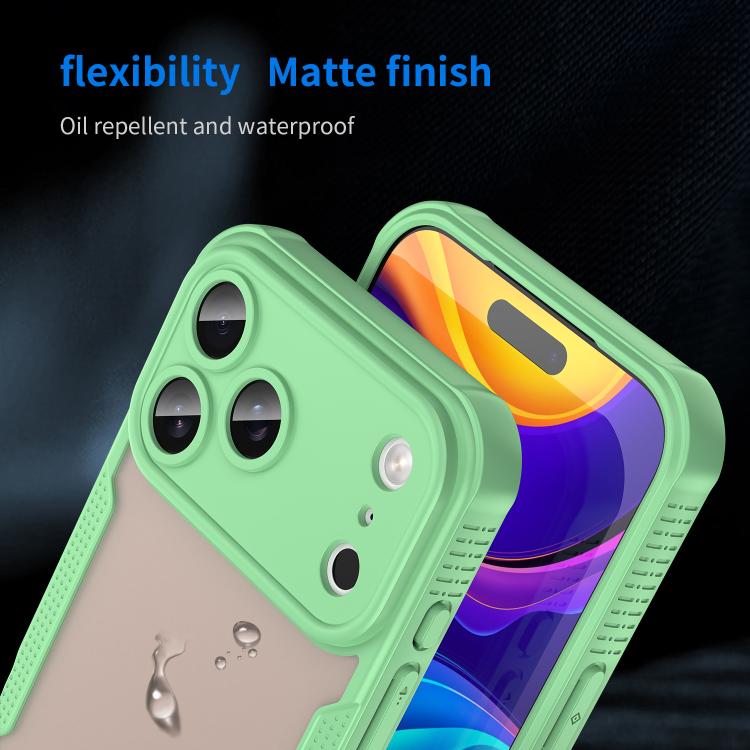For iPhone 17 Pro Max Armor Glaze PC Hybrid TPU Phone Case