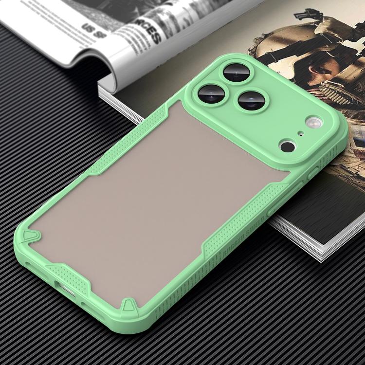 For iPhone 17 Pro Max Armor Glaze PC Hybrid TPU Phone Case